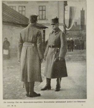 1917 - alter Druck - Der bisherige Chef des österreichisch-ungarischen Generalstabes Feldmarschall Freiherr von Hötzendorf